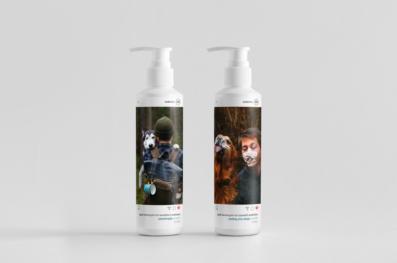 宠物包装设计欣赏洗发水包装设计用宠物包装设计欣赏与主人的照片来做(图2)