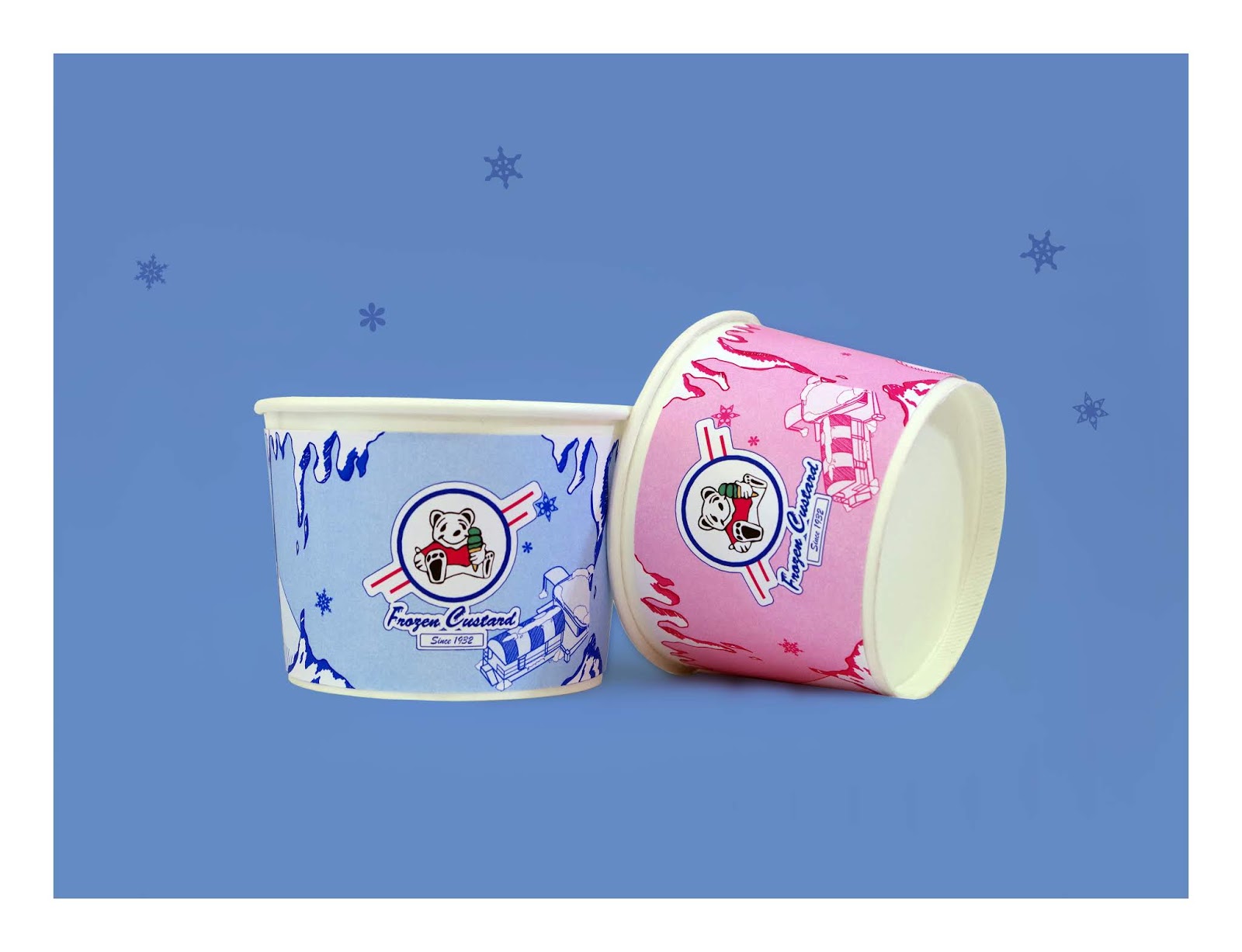 原味冷冻奶油冻冰激凌包装设计(图2)