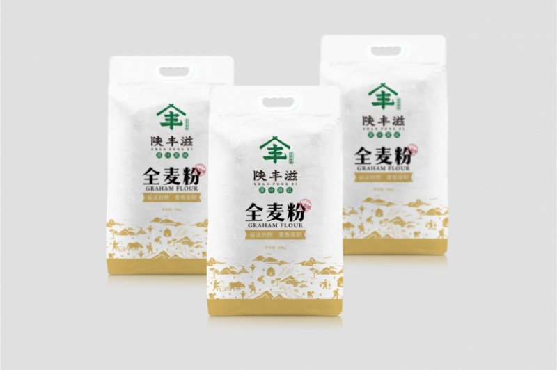 陕丰滋面粉产品包装设计