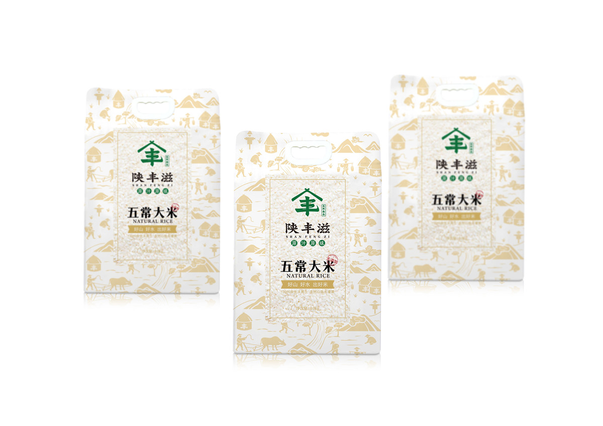 陕丰滋面粉产品包装设计(图1)