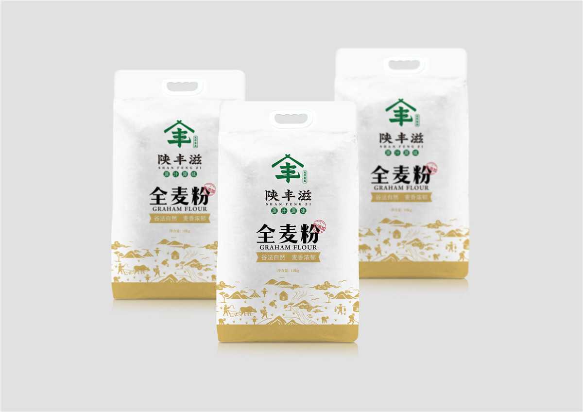 陕丰滋面粉产品包装设计(图2)